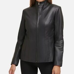 Women's Black Leather Jacket